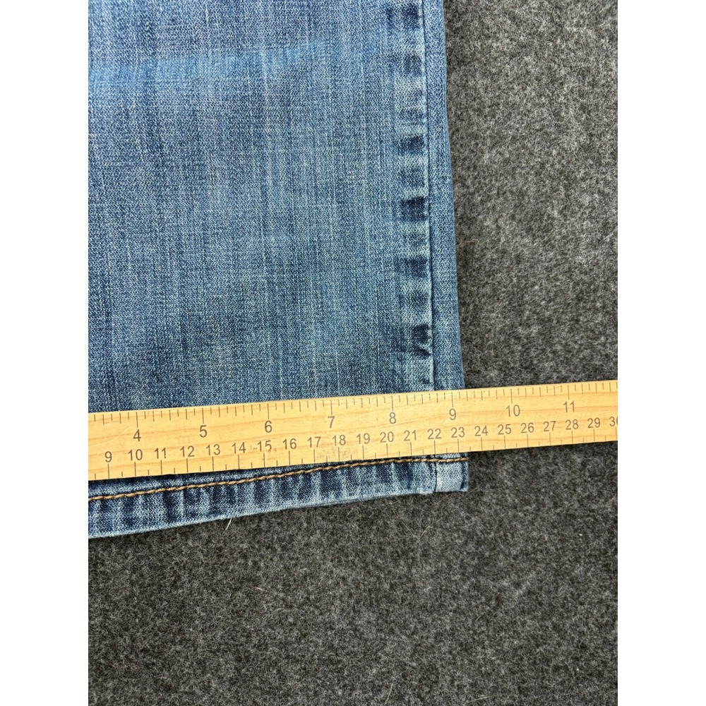 Cinch Carter 2.0 Mens Distressed Relaxed Bootcut Jeans Blue 38x36 (FITS 35x34) - Picture 7 of 12